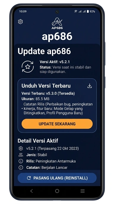Riwayat Versi ap686 untuk Pengguna Android