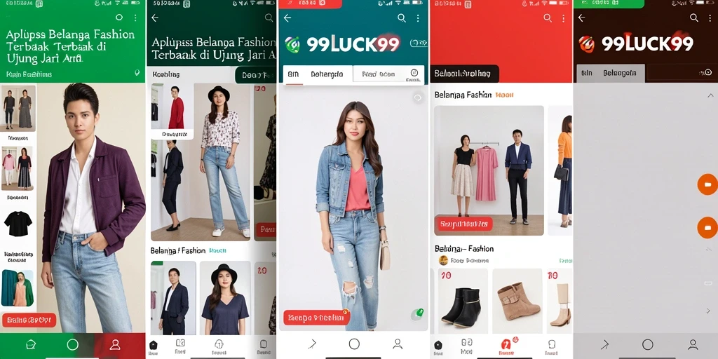 Tampilan antarmuka aplikasi 99LUCK99 yang menarik dan modern.