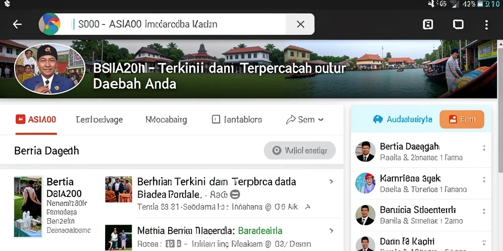 Tampilan antarmuka ASIA200 yang menarik dan informatif