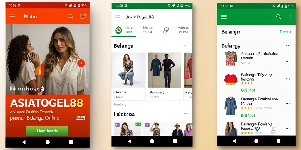 Tampilan antarmuka modern dan menarik dari ASIATOGEL88 untuk belanja fashion.