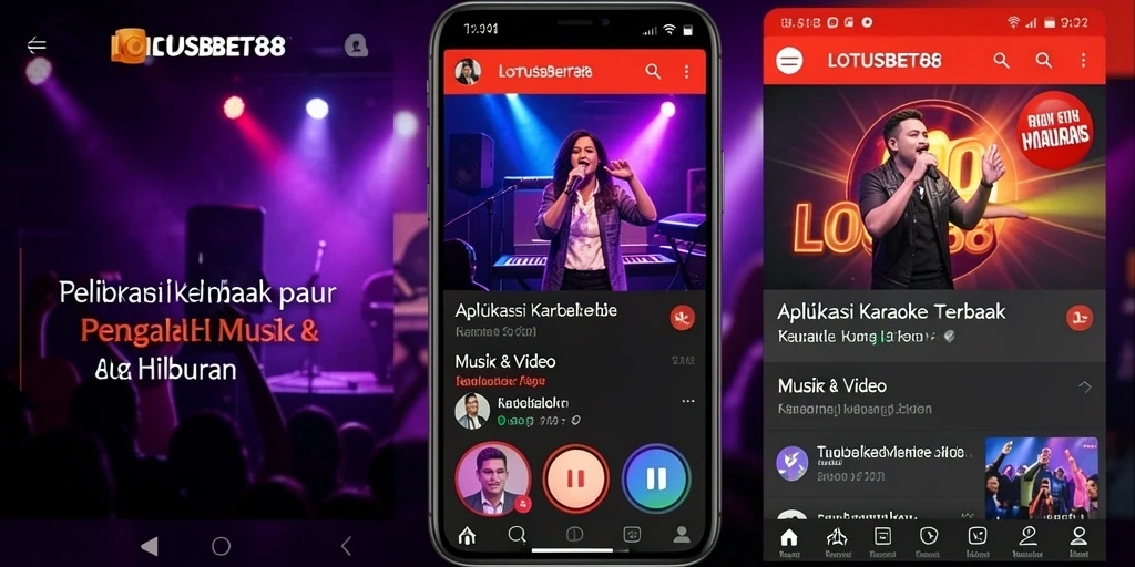 Antarmuka LOTUSBET88 yang menarik dan mudah digunakan untuk karaoke.