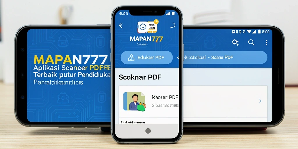 Antarmuka aplikasi MAPAN777 yang intuitif untuk pemindaian PDF dokumen.