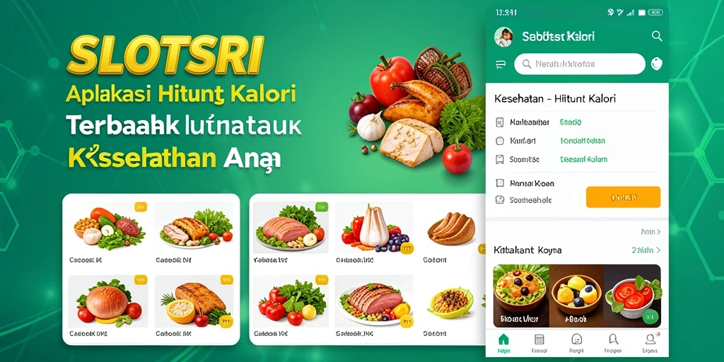 Antarmuka SLOTSRI yang menarik untuk menghitung kalori harian.