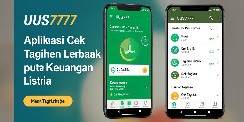 Antarmuka UUS777 yang mempermudah cek tagihan listrik.